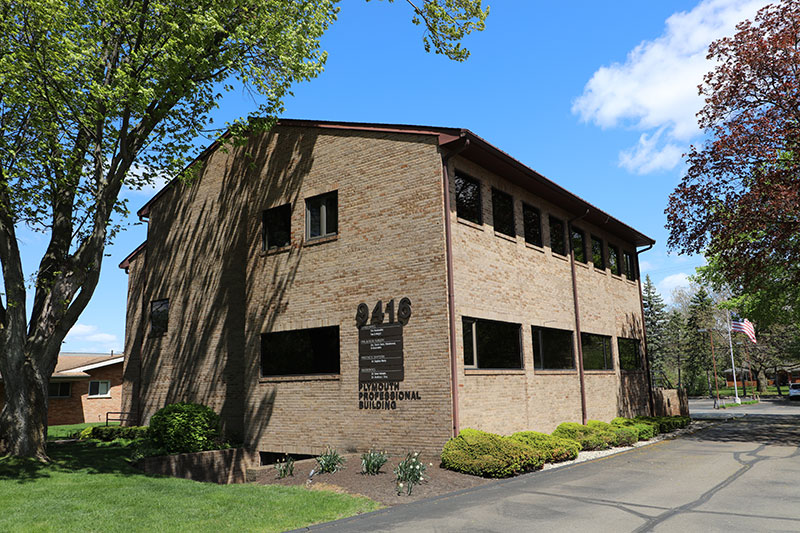 exterior shot of the Plymouth Ortho office building